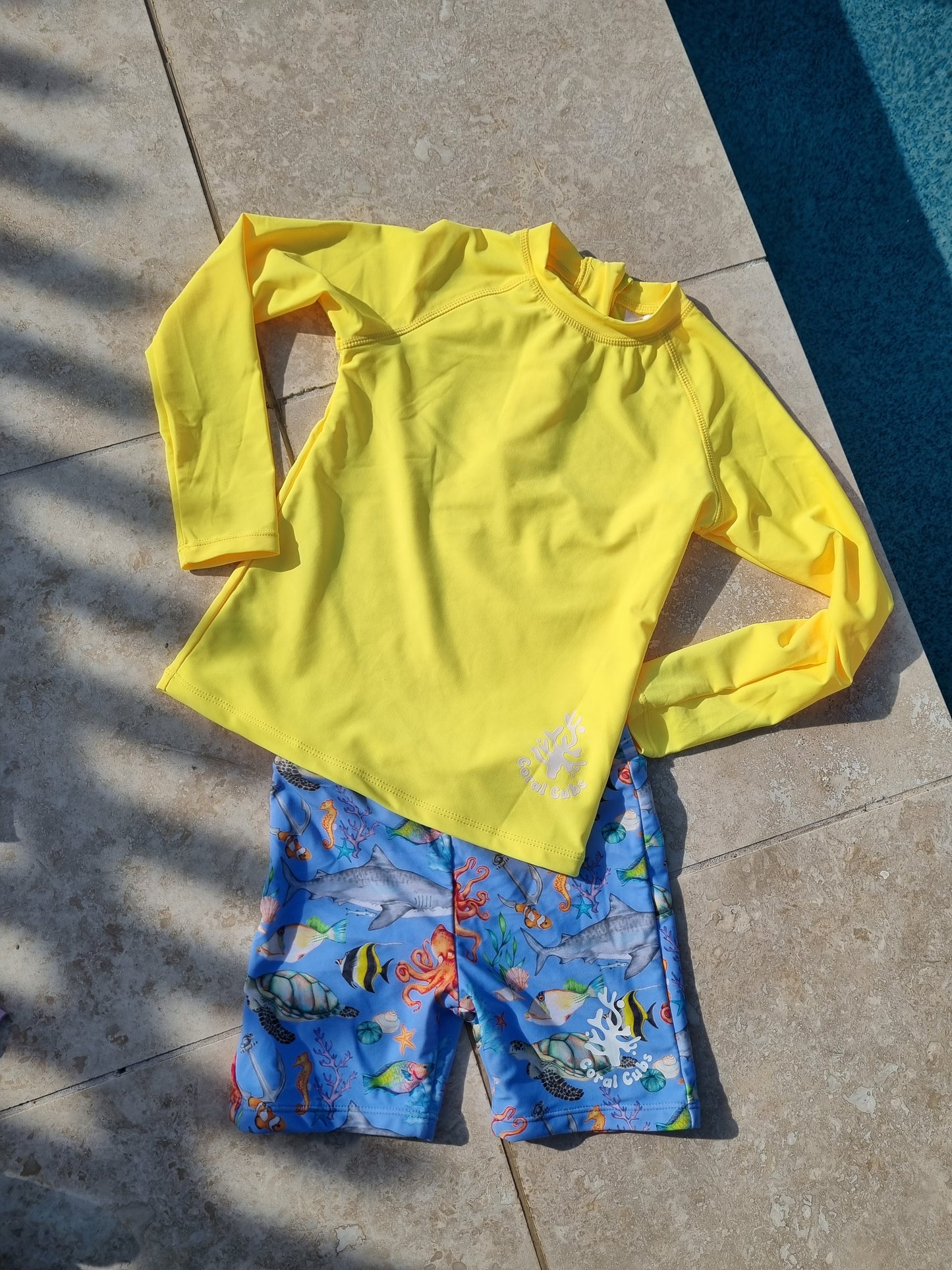 Long-Sleeve Rashie- Fluro Yellow