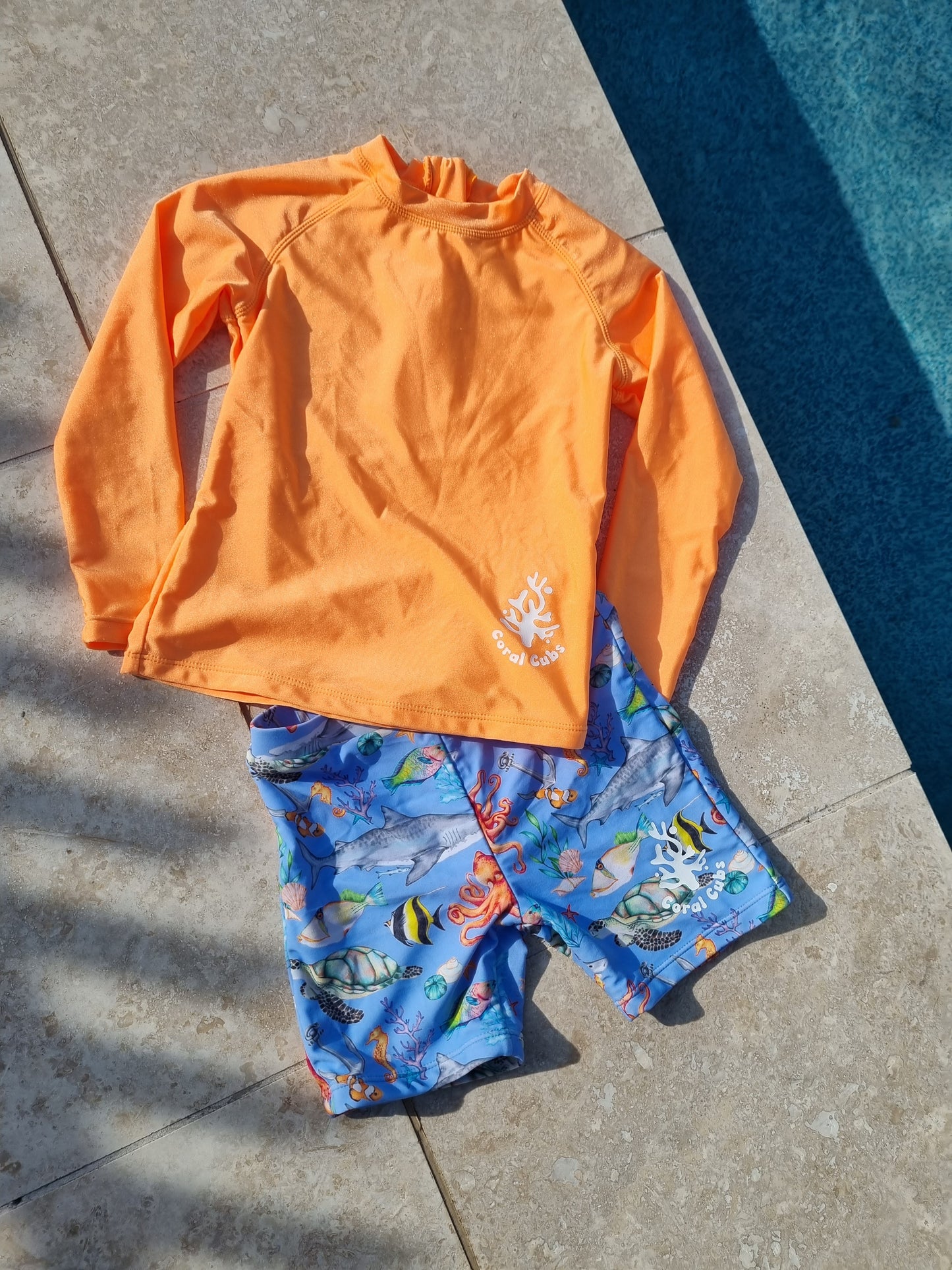 Long-Sleeve Rashie- Fluro Orange