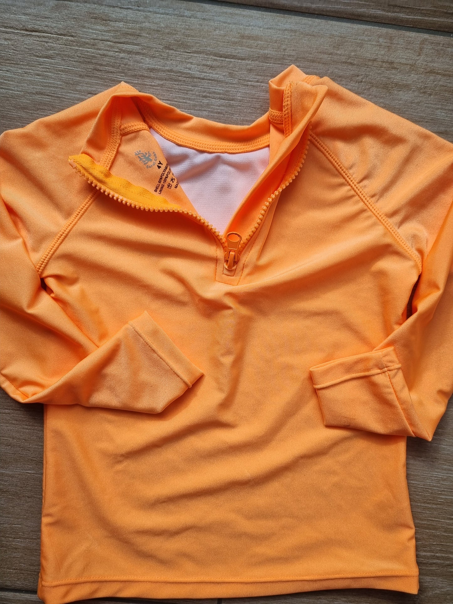 Long-Sleeve Rashie- Fluro Orange