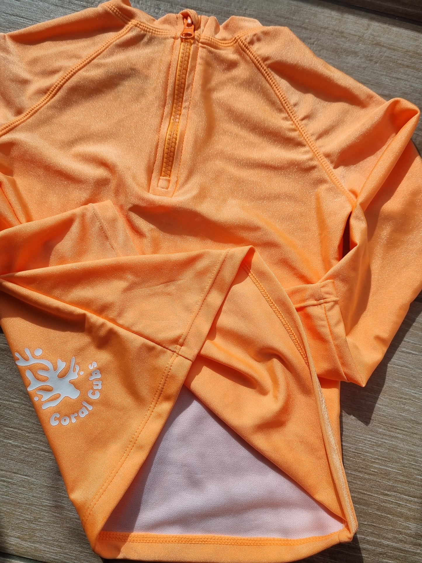 Long-Sleeve Rashie- Fluro Orange
